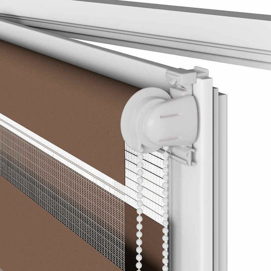 vidaXL Roller Blinds Partial Blackout Brown W140xH150cm 4014347