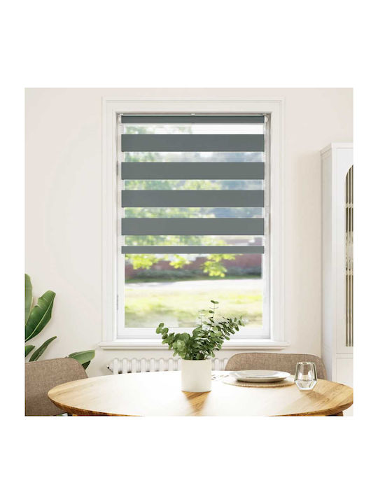 vidaXL Roller Blinds Partial Blackout Gray W90xH150cm 4014129