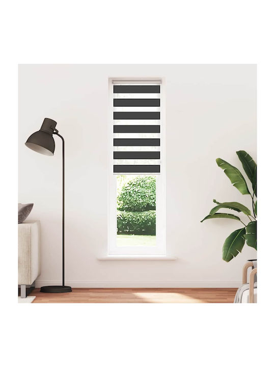 vidaXL Roller Blinds Partial Blackout Black W60xH200cm 4014253