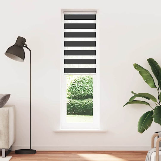 vidaXL Roller Blinds Partial Blackout Black W60xH200cm 4014253