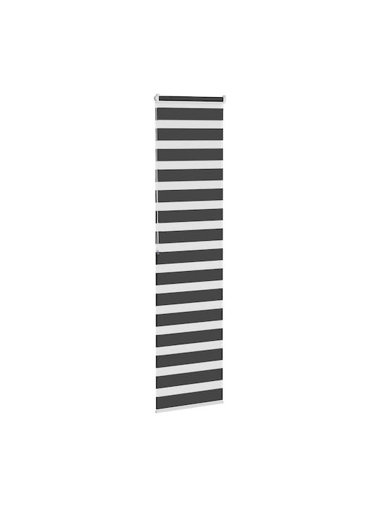 vidaXL Roller Blinds Partial Blackout Black W60xH200cm 4014253