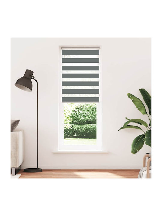 vidaXL Roller Blinds Partial Blackout Gray W80xH200cm 4014153