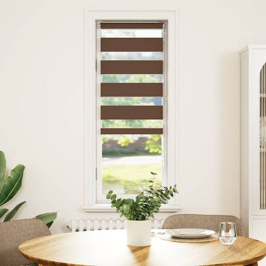 vidaXL Ρόλερ Σκίασης Μερικής Συσκότισης Καφέ Π50xΥ150εκ. 4014329
