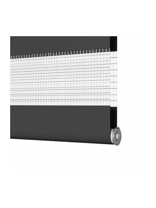 vidaXL Roller Blinds Partial Blackout Black W135xH200cm 4014268