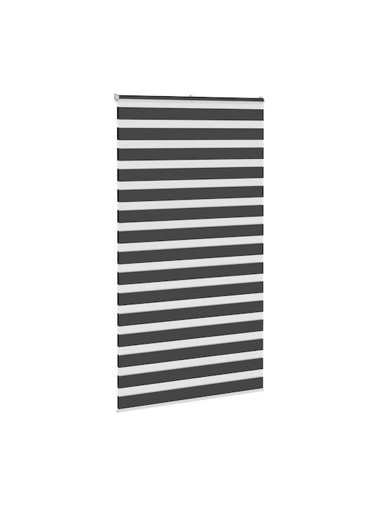vidaXL Roller Blinds Partial Blackout Black W135xH200cm 4014268