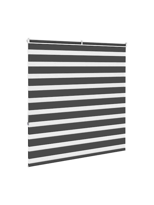vidaXL Roller Blinds Partial Blackout Black W140xH150cm 4014243