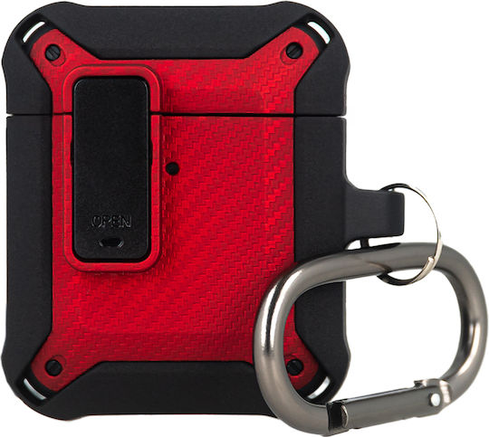 TelForceOne Case Silicone in Red color for Apple AirPods 4