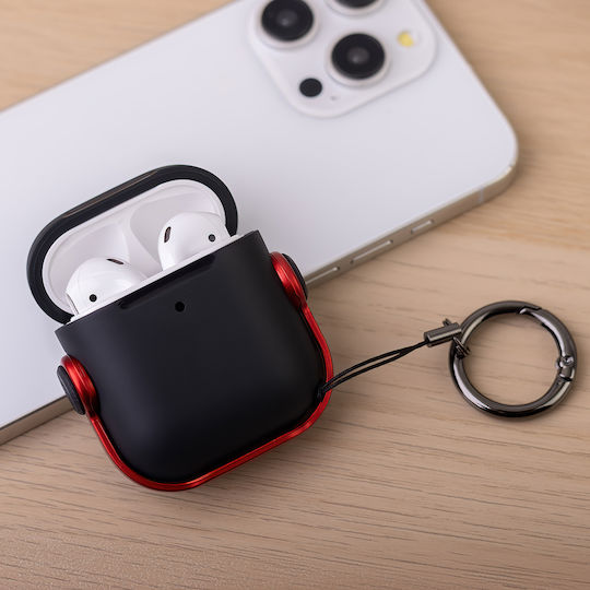TelForceOne Case Silicone in Red color for Apple AirPods 4