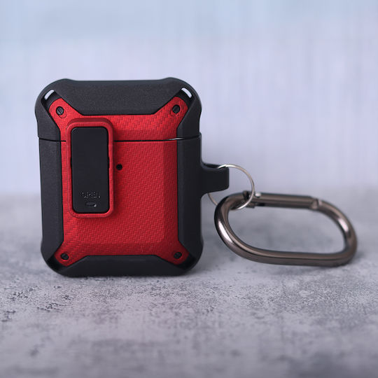 TelForceOne Case Silicone in Red color for Apple AirPods 4