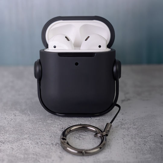 TelForceOne Θήκη Σιλικόνης σε Μαύρο χρώμα για Apple AirPods 4