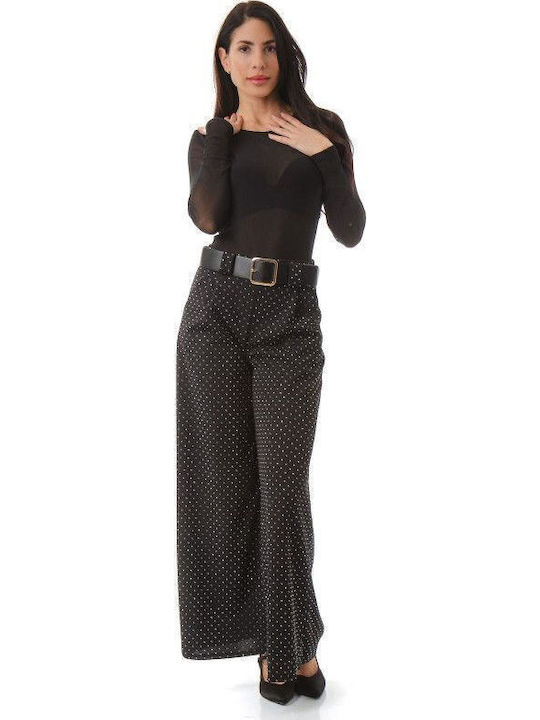 Schwarzer Langarm-Transparenter Bodysuit