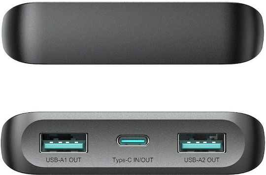 Joyroom JR-PBF20 Power Bank 10000mAh 25W με 2 Θύρες USB-A και Θύρα USB-C Power Delivery Μαύρο