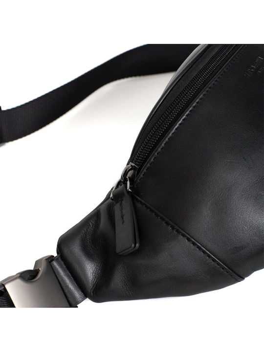 Leather Waist Bag Black