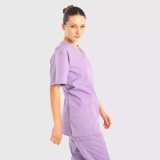 Dr. Scrub Unisex Ιατρική Μπλούζα Λιλά