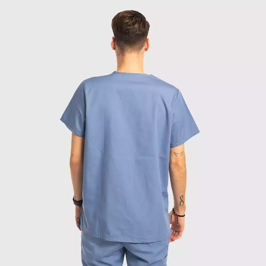 Dr. Scrub Unisex Ιατρική Μπλούζα Γαλάζια