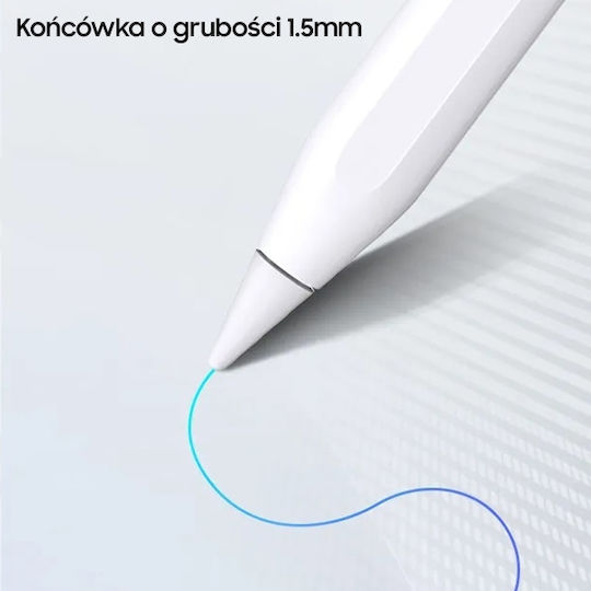 Usams US-ZB254 Digital Touch Pen mit Palm Rejection für iPad in Weiß Farbe ZB254DRB01
