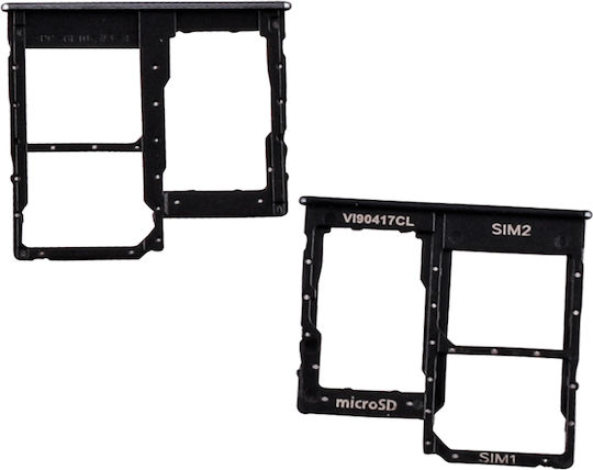 Samsung Υποδοχή Κάρτας Sim Μαύρο για Samsung Galaxy A40 A405