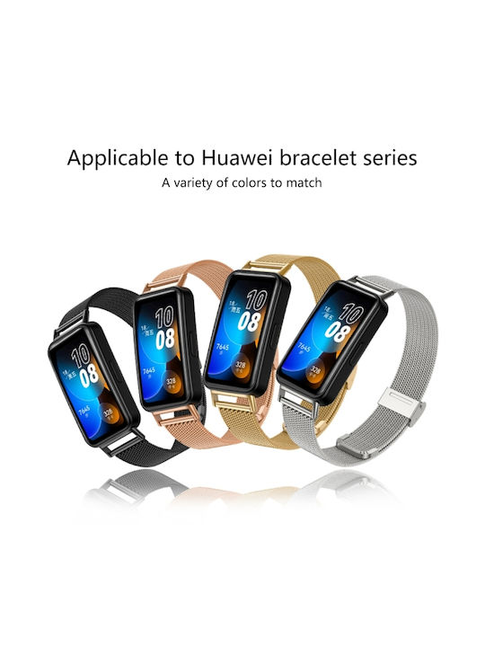 Strap Stainless Steel Black (Huawei Band 8)