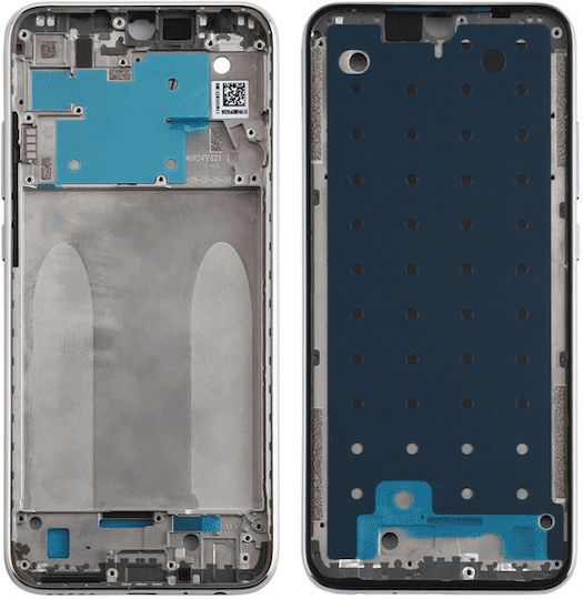 Μπροστινό Πλαίσιο Ασημί για Redmi Note 8