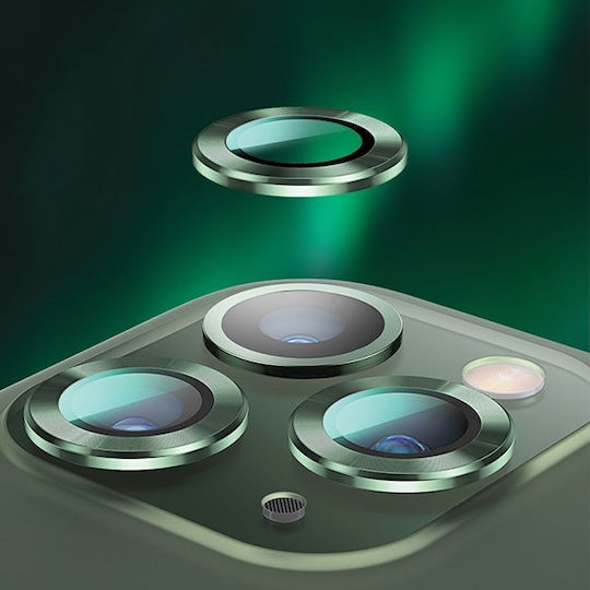 Usams Metal Ring Προστασία Κάμερας Μεταλλικό Πλαίσιο Green για το iPhone 11