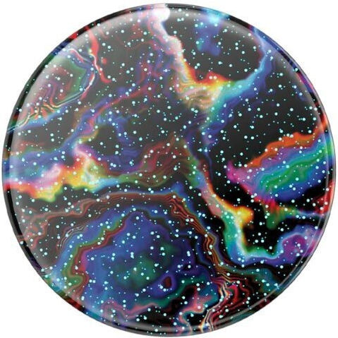 PopSockets PopGrip Κινητού Glitter Rainbow Void