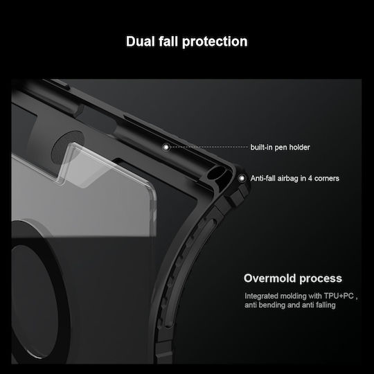 Nillkin Bumper Flip Cover με Πληκτρολόγιο Μαύρη (iPad 2022 10.9'')