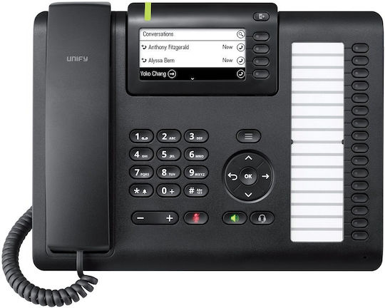 Siemens OpenScape CP400 Ενσύρματο Τηλέφωνο IP Μαύρο