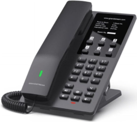 Grandstream GHP621W Ενσύρματο Τηλέφωνο IP 2 γραμμών Μαύρο