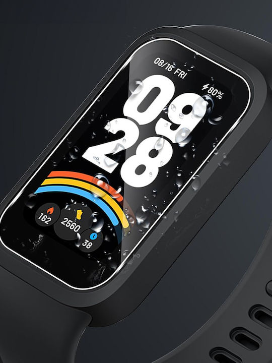 2x Erbord Sticlă Temperată Xiaomi Smart Band 9 Cadru de Instalare Activă