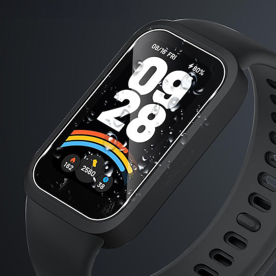2x Erbord Sticlă Temperată Xiaomi Smart Band 9 Cadru de Instalare Activă