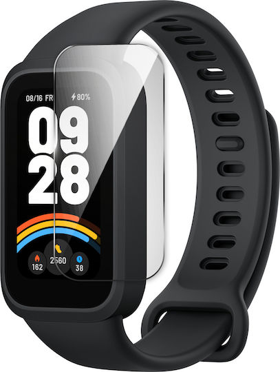 2x Erbord Sticlă Temperată Xiaomi Smart Band 9 Cadru de Instalare Activă