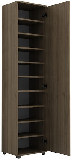 Ușă simplă Dulap de Haine Visla cu Oglindă Natural Beech 45x36x187cm