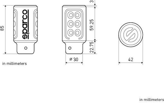 Sparco Racing Universal Aluminium Πόμολο Ταχυτήτων