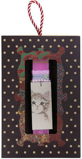 Easter Candle Round Cat Pink