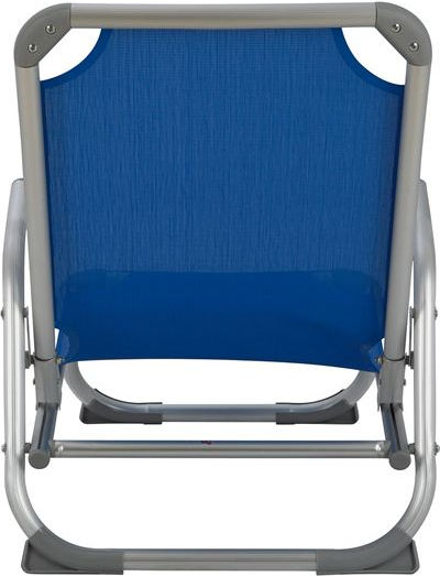 HomeMarkt Small Chair Beach Aluminium with High Back Orange 56x70x66cm