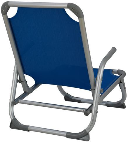 HomeMarkt Small Chair Beach Aluminium with High Back Orange 56x70x66cm