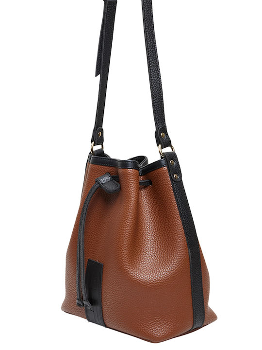 Elena Athanasiou In Name Leather Women's Bag Backpack Brown