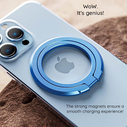 Techsuit Magsafe Phone Ring Mpr3 Round Shape Aluminium Alloy 3m Silver