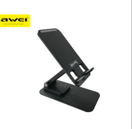 Awei Desk Stand for Mobile Phone in Black Colour