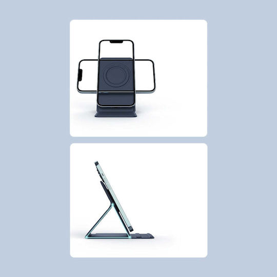 Nillkin Magnetic Stand Snapbase Silicone Βάση Γραφείου για Κινητό σε Μπλε χρώμα