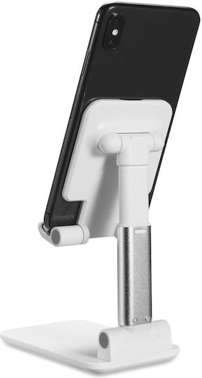 Celly Portable Magic Desk Holder Desk Stand for Mobile Phone in White Colour