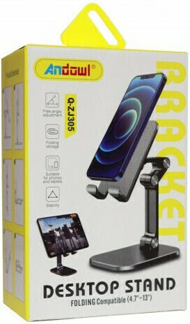 Andowl Q-ZJ305 Βάση Γραφείου για Κινητό σε Μαύρο χρώμα