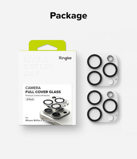 Ringke Kamera-Schutz 2er-Pack Für iPhone 16 Pro / 16 Pro Max Klare