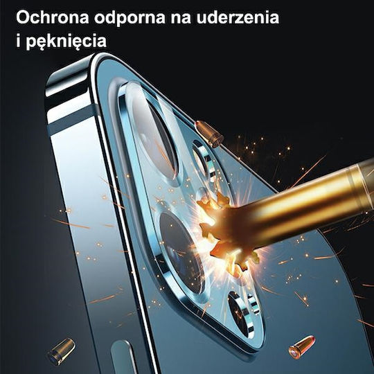 Usams Lens Glass Προστασία Κάμερας Tempered Glass Ασημί για το Apple iPhone 12 Pro.