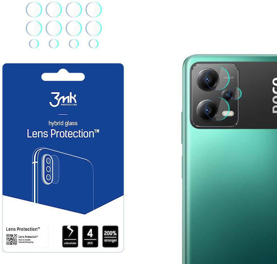 3MK Προστασία Κάμερας Tempered Glass Διάφανο για το Redmi Note 12 / Poco X5