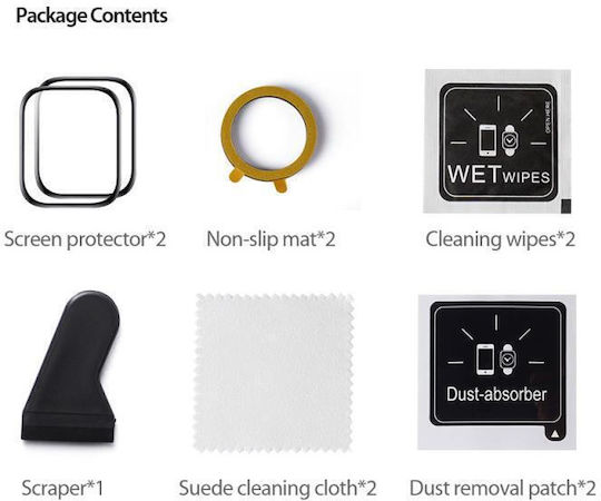 Dux Ducis Tempered Glass for the Apple Watch Series 7, 8, 9 - Dux Ducis 2pcs