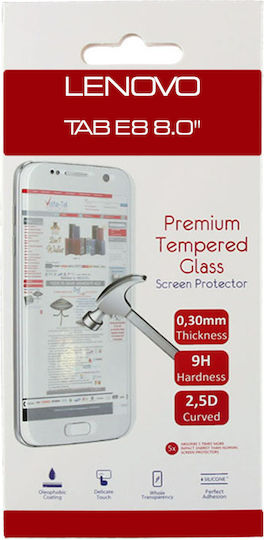Volte-Tel 2.5D 0.3mm Vollkleber Gehärtetes Glas (Lenovo Tab E8 8") 8217043