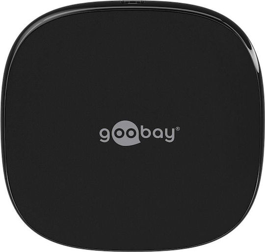 Goobay Wireless Charger (Qi Pad) 15W Black Velvet-Black Metal (64675)