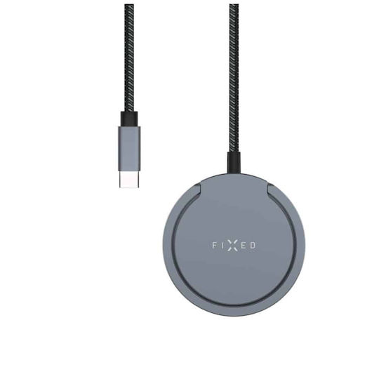 Fixed Φορτιστής Magsafe 15W Γκρι (MagPad)