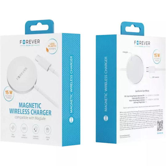 Forever Зарядно Magsafe 15W Сив (MAWC-100)